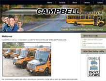 Tablet Screenshot of campbellbuslines.com